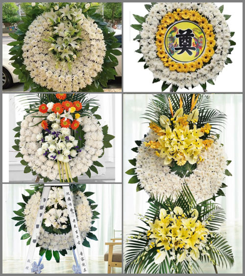 福建泉州晋江市龙湖镇烧灰村花圈速递